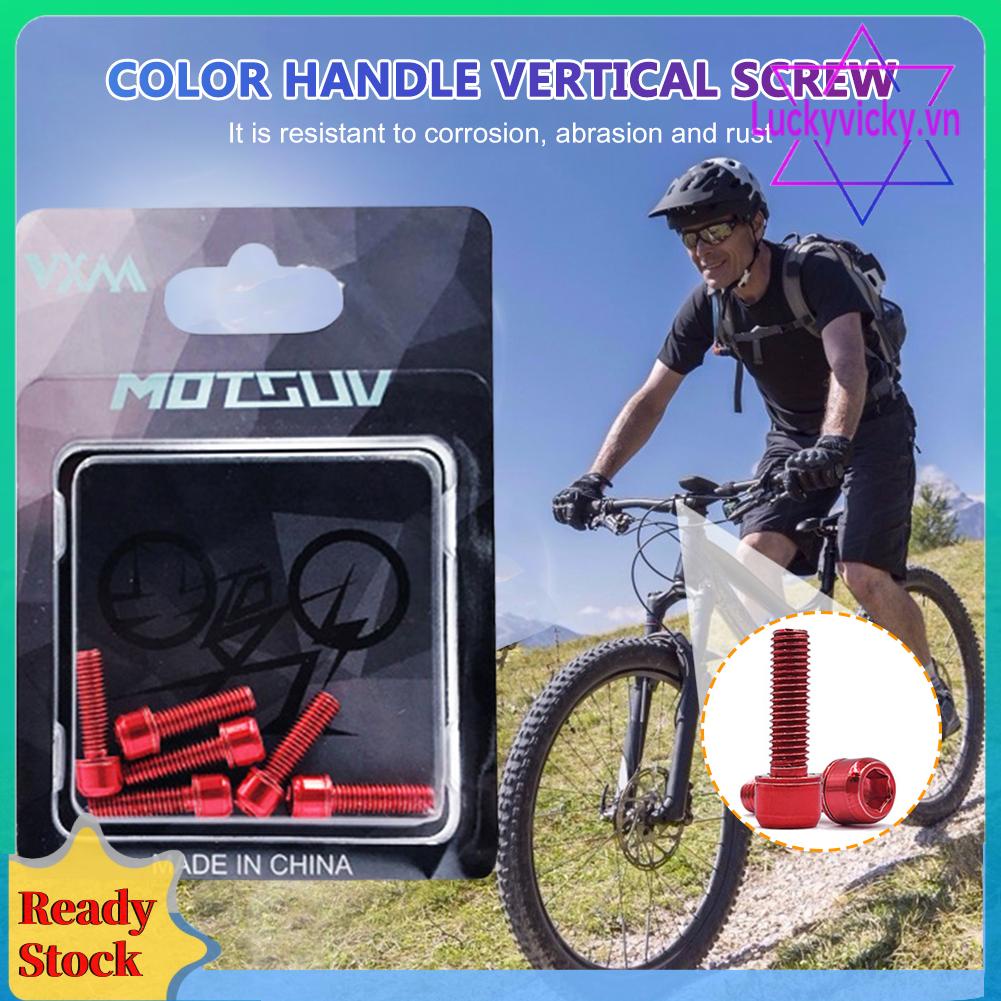 Set 6 Bu Lông m5x18mm Bằng Titan Cho Xe Đạp