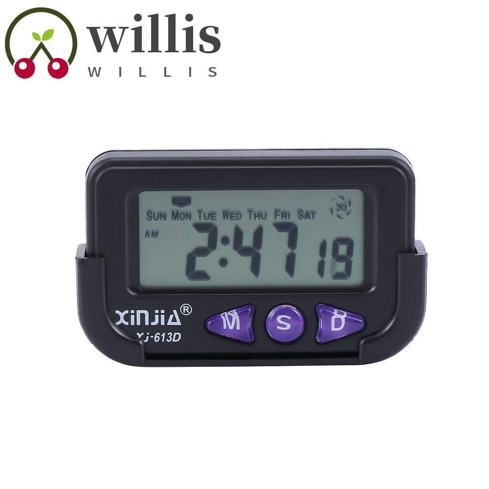 Willis Đồng Hồ Báo Thức Điện Tử Kỹ Thuật Số Bỏ Túi Màu Đen Sáng Tạo Kích Thước Nhỏ Gọn Dùng Khi Đi Du Lịch