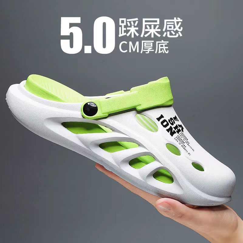 Dép Sandal Đế Dày Đục Lỗ Thời Trang Mùa Hè 2023 Phong Cách Mới Cho Nam