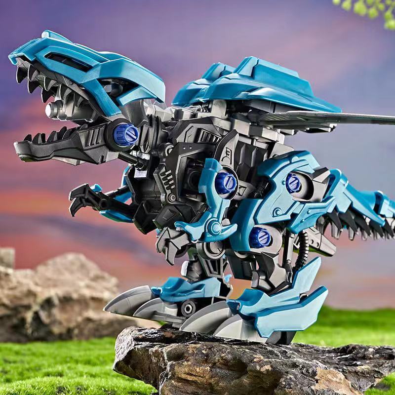 Mô Hình Lắp Ráp Khủng Long tyrannosaurus pterosaur Mô Phỏng Cơ Khí Đi Bộ Kết Hợp Trò Chơi b