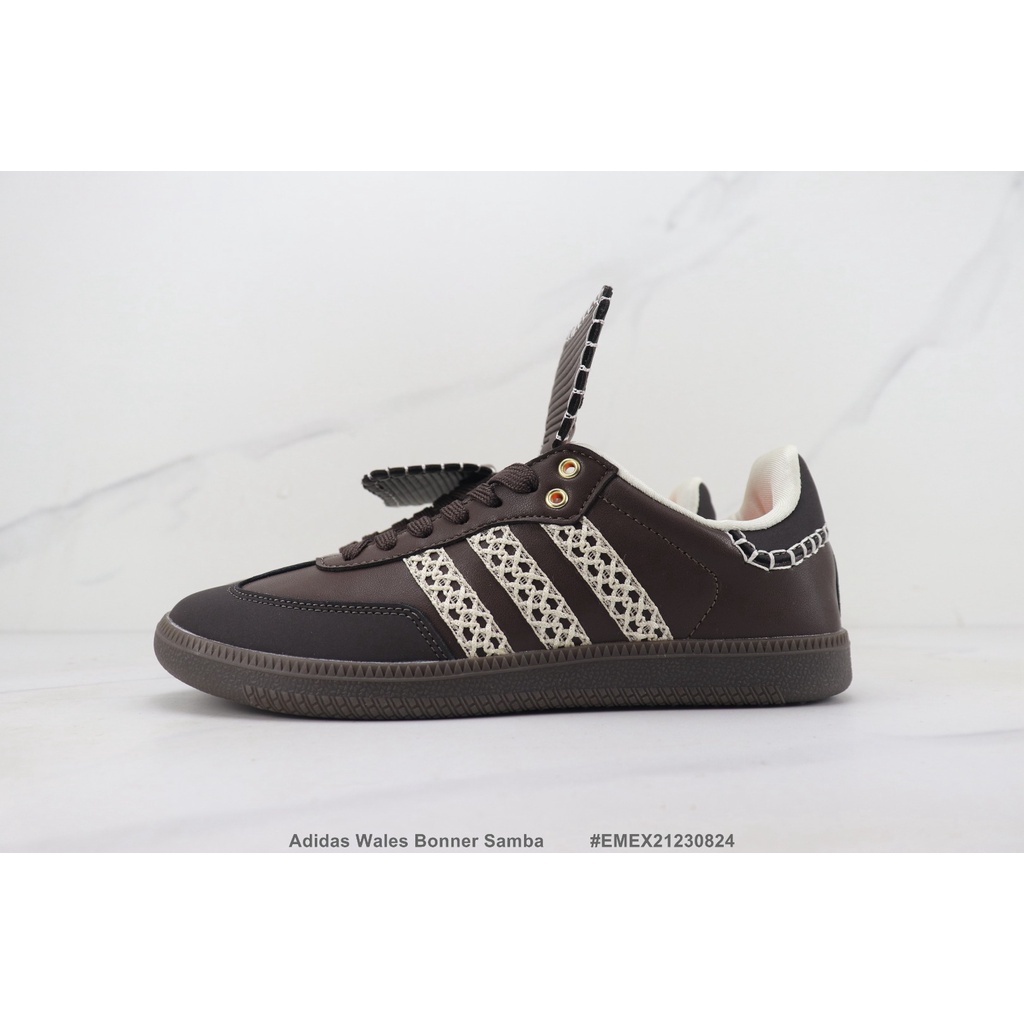 Giày Thể Thao adidas wales bonner samba Chất Liệu Da Size 36-45 Phong Cách retro