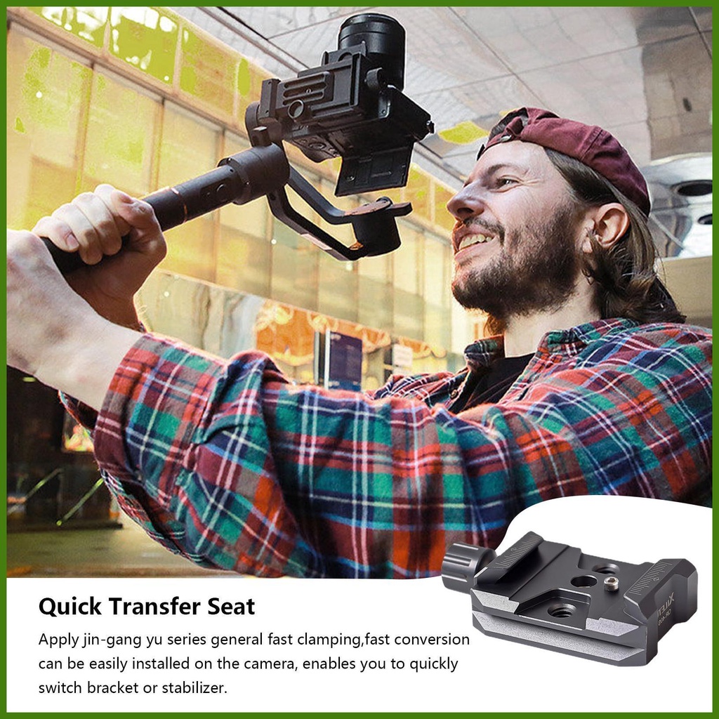 Tấm Tháo Lắp Nhanh Bằng Hợp Kim Nhôm Thông Dụng Cho Chân Đế Máy Ảnh