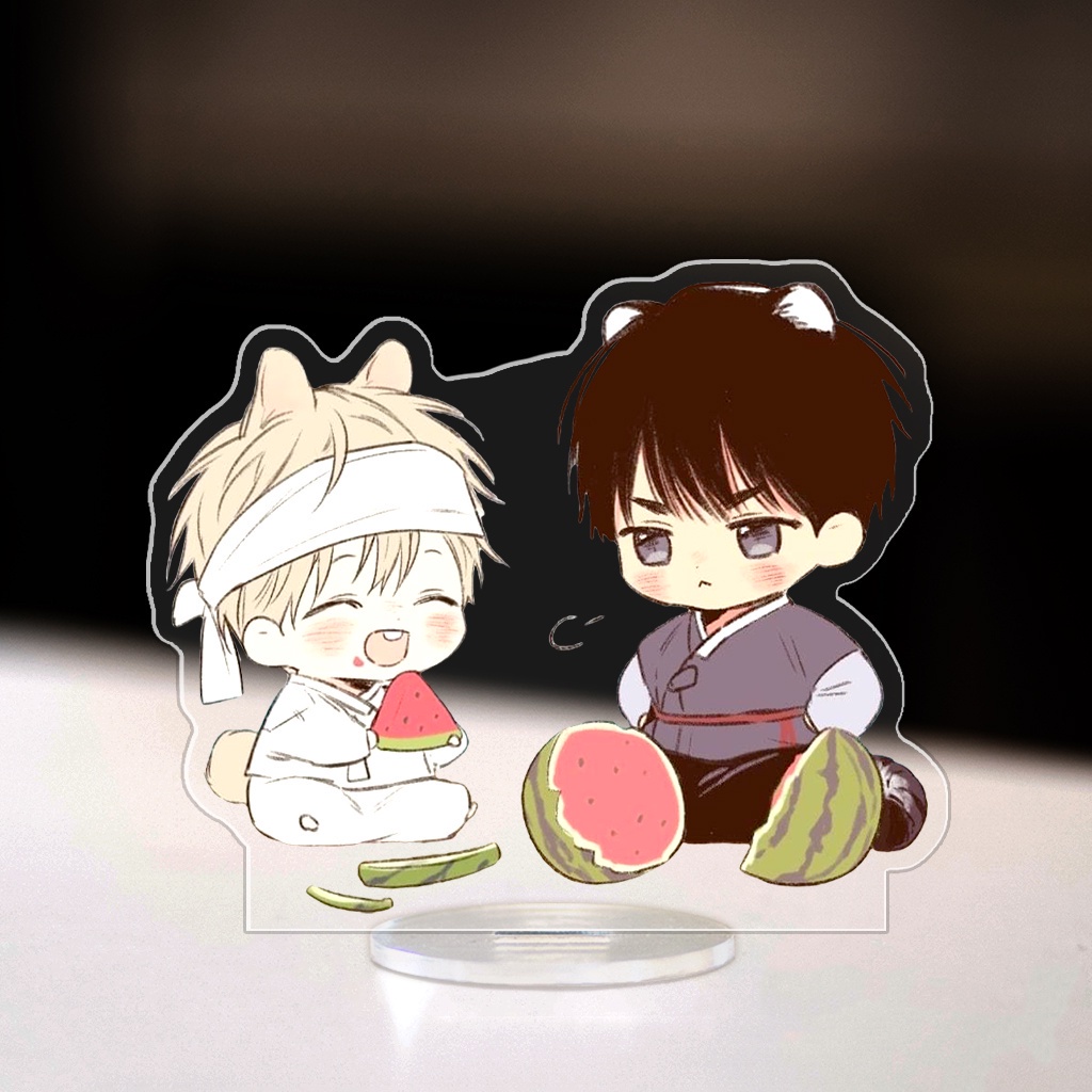 Mô hình standee No Love Zone Han Jihuyk Lee Eun Gyeom Yoonji chibi ngoại truyện cute dễ thương cao 8cm