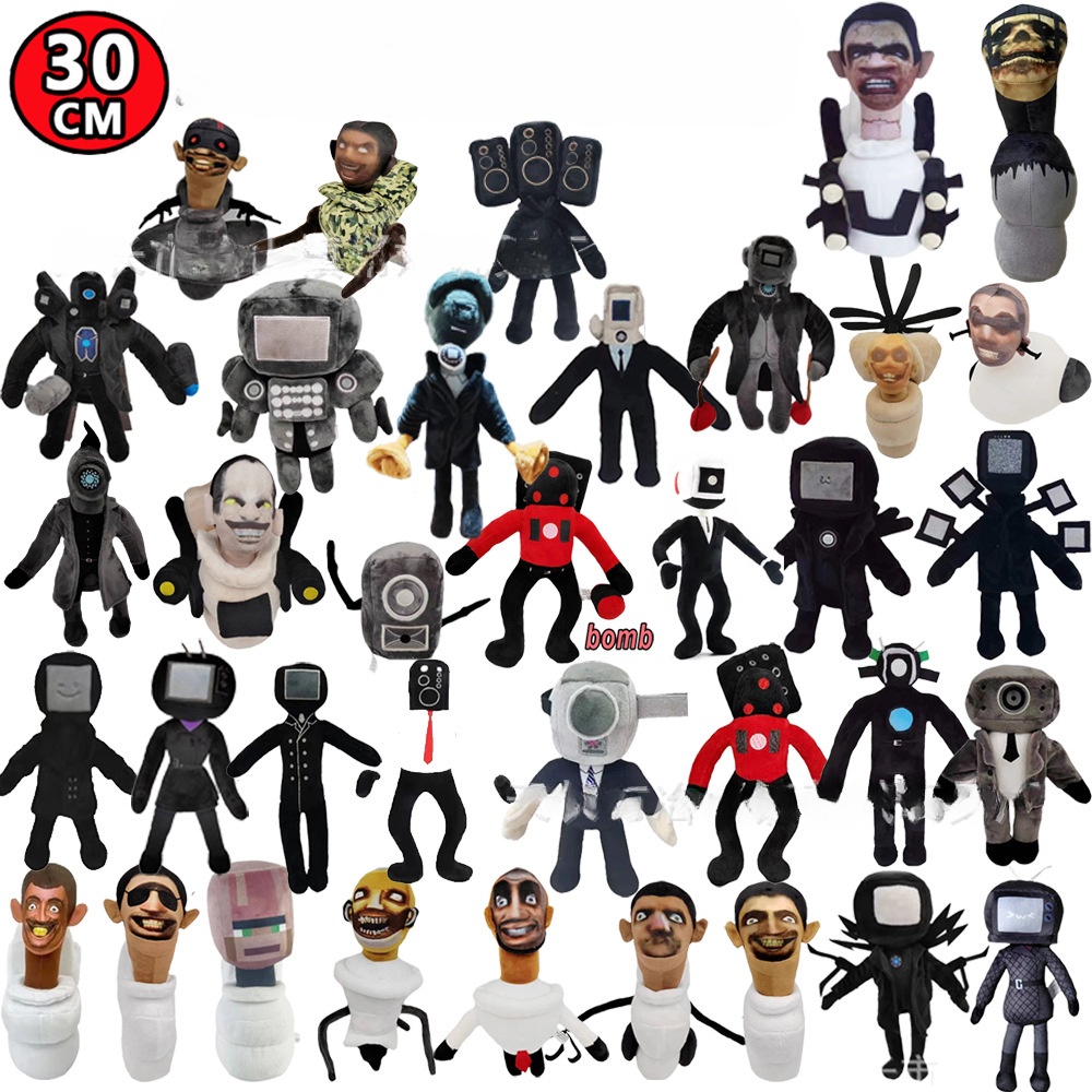 Thú Nhồi Bông Hình Nhân Vật tiktok skibidi toilet Ngộ Nghĩnh