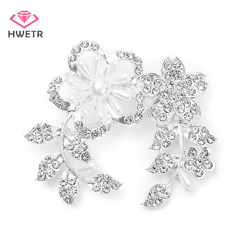 Ghim Cài Áo Hình Hoa Đính Ngọc Trai Nhân Tạo Thời Trang Mới