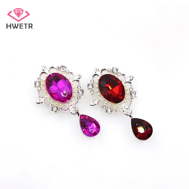 Nút Cài Áo Hình Hoa Đính Ngọc Trai Giả 50 * 30mm Trang Trí Tiệc Cưới diy Mới