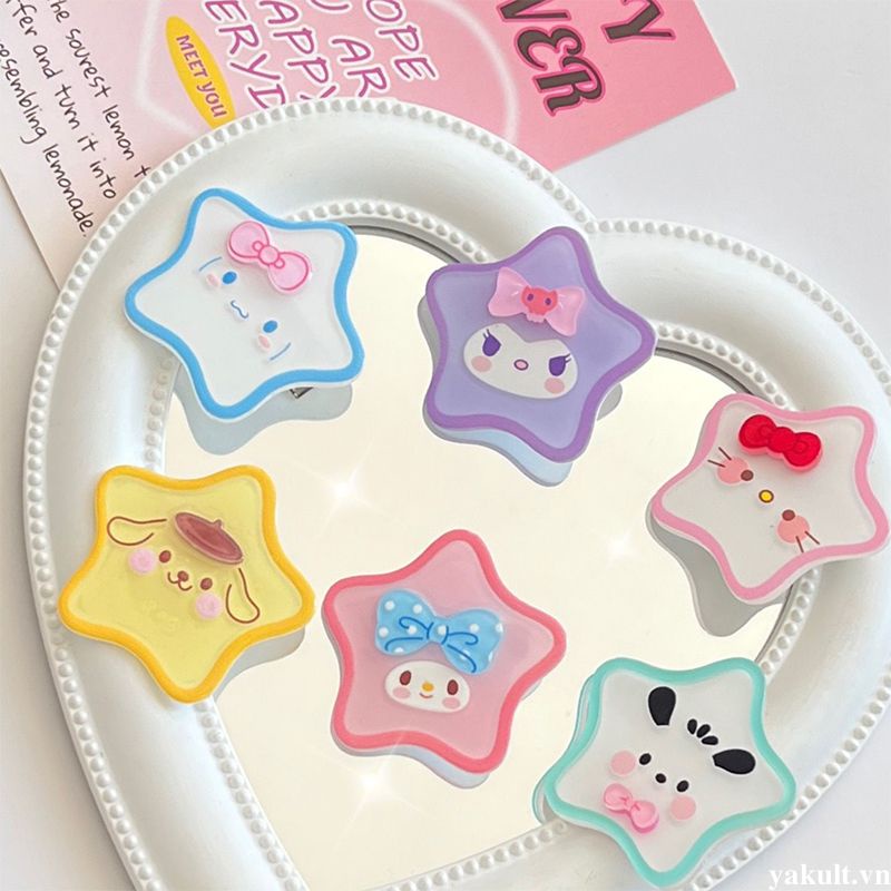 🎀 yakult 🎀Kẹp tóc ngôi sao hoạt hình mới dễ thương sanrio girl bangs kẹp phụ kiện tóc trẻ em