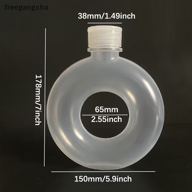 Bình Nước Thể Thao 500Ml Hình Bánh donut Hoạt Hình Cho Mùa Hè