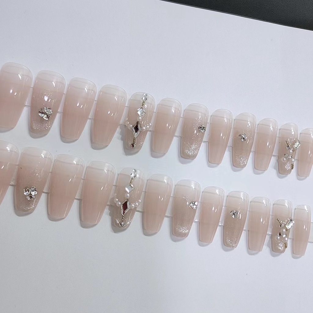 B700 Kim Cương Pha Lê Mắt Mèo Không Lộ Vết Nứt Phong Cách Làm Đẹp Cho Móng Tay