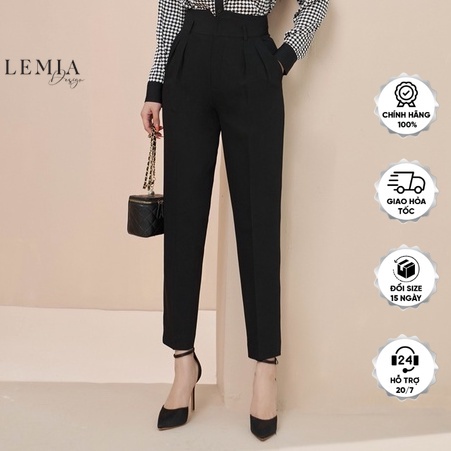Quần Baggy Nữ Dáng Công Sở Thời Trang Moi Chéo By LEMIA Design - 21Q013