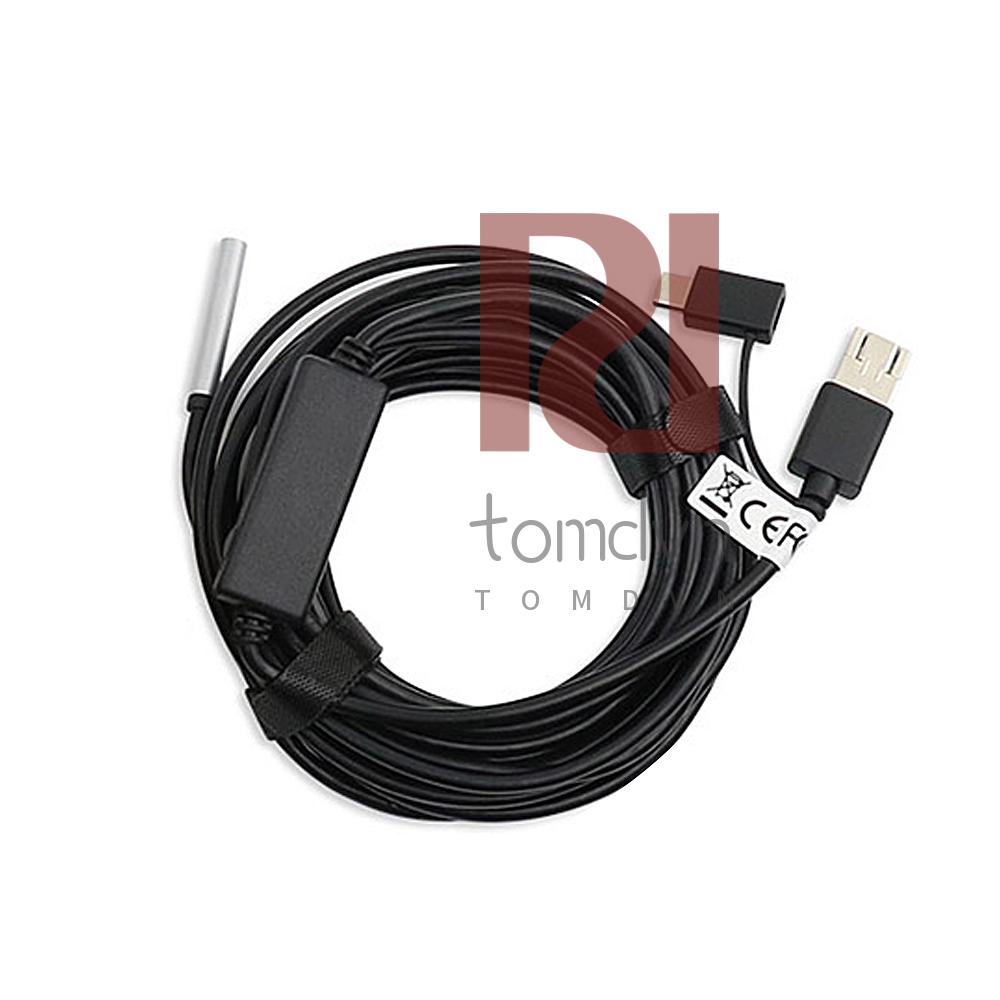 Camera Nội Soi 3 Trong 1 usb2.0 micro usb type-c 5.5mm 6 Đèn led Với Cáp 20m Chống Thấm Nước ip67 Cho android macbook windows pc