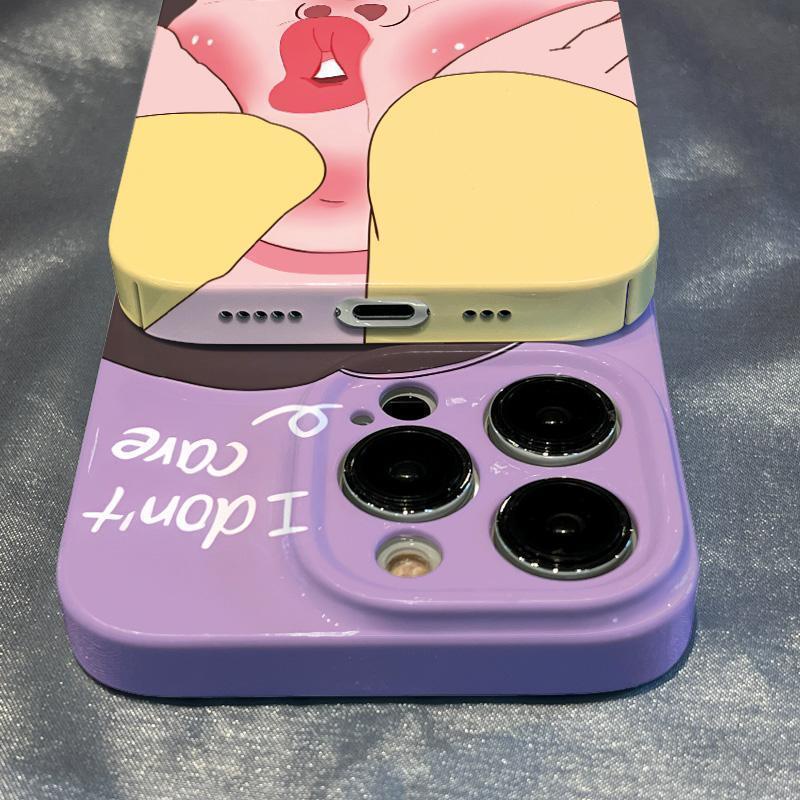 WEIBAO Ốp Điện Thoại In Hình Cặp Đôi Vui Nhộn Cho Iphone 13promax 14 11 12