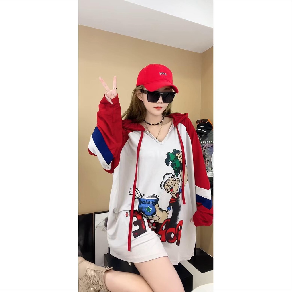 Áo Hoodie Tay DàI oversized c11776