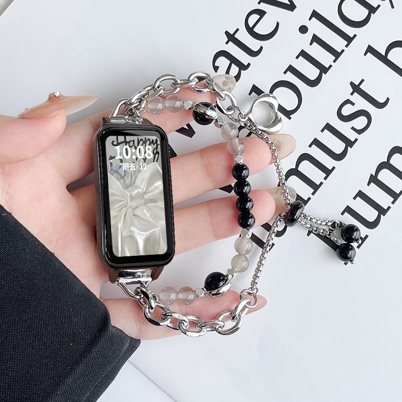Dây Đeo Chuỗi Hạt Cho Đồng Hồ Thông Minh huawei band 8 band 7 band 6