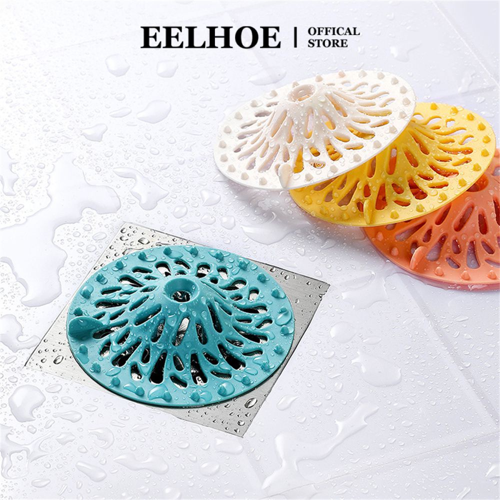 EELHOE Chống Tắc Thoát Nước Sàn Nhà Bếp Phòng Tắm Bồn Rửa Lọc Tóc Lọc Cống Khử Mùi Tóc Vệ Sinh miiki_vn