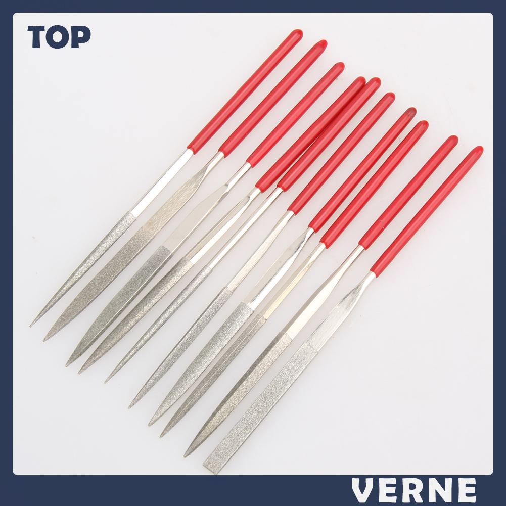Bộ 10 Cây Dũa Kim Cương / Đá / Kim Cương / Kính / Kim Loại mini Chuyên Dụng