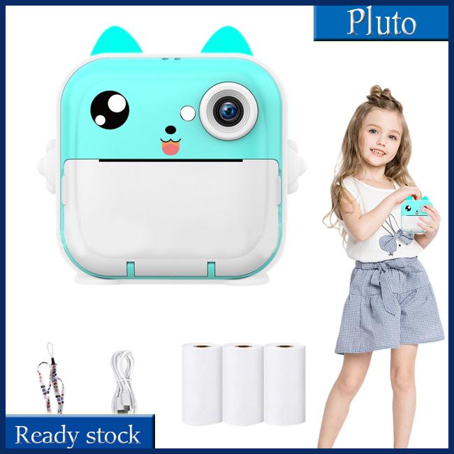 Mới Máy Ảnh Kích Thước q5 Màn Hình 2 inch Có Dây Buộc Bằng Giấy In Hình Đồ Chơi Làm Quà Tặng Cho Bé 3-12 Tuổi