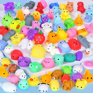 Set 20 Đồ Chơi Xốp Squishy Giảm stress Hình Động Vật Dễ Thương Cho Bé