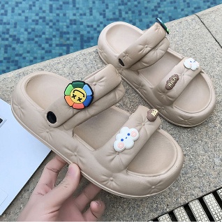 Dép sandal, Dép quai hậu đế Eva nhẹ chống nước nhanh khô tặng kèm Sticker