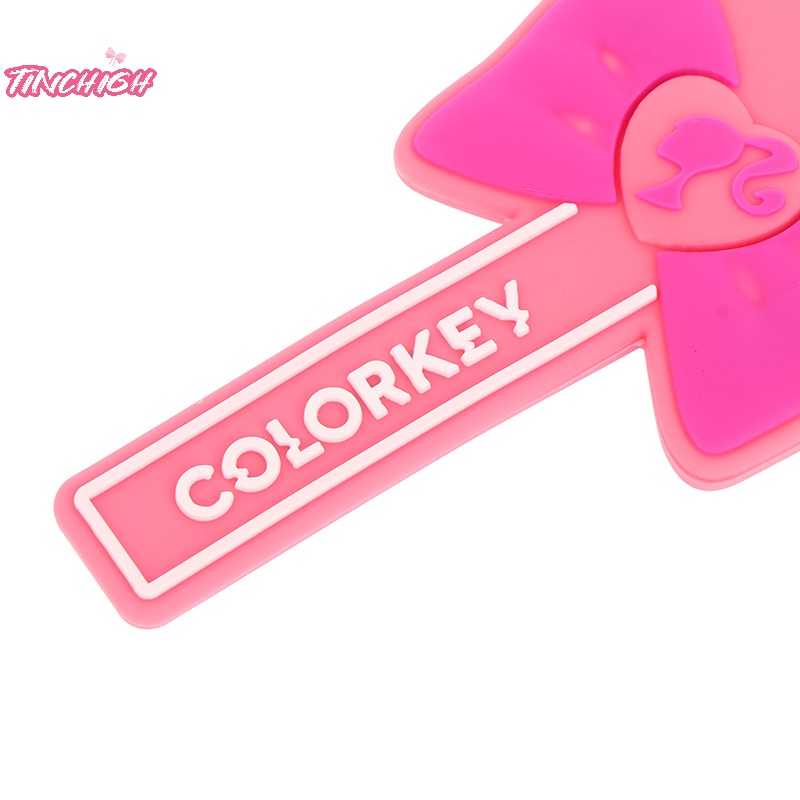 1 Gương Trang Điểm mini Cầm Tay Hình Trái Tim Có Nơ Màu Đỏ Hồng Có Tay Cầm Làm Quà Tặng Du Lịch Cho Phụ Nữ