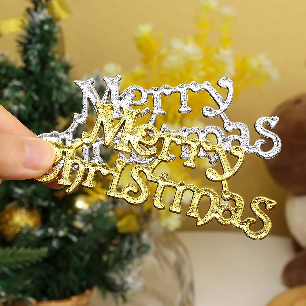 Phụ Kiện Trang Trí Giáng Sinh / Tiệc Giáng Sinh Bằng Nhựa In Chữ merry 'S