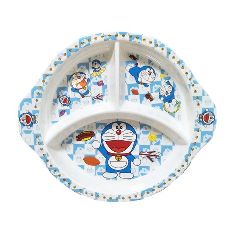 Hoạt Hình Bộ Dụng Cụ Ăn Uống Gồm Bát / Muỗng / Nĩa / Nĩa Họa Tiết Mèo doraemon Dễ Thương Cho Bé