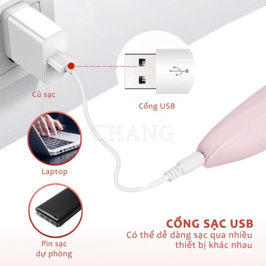 Máy Chà Gót Chân Tự Động, Tẩy Tế Bào Chết Tại Nhà Sạc Pin Tích Điện 2 Đầu Mài CG1