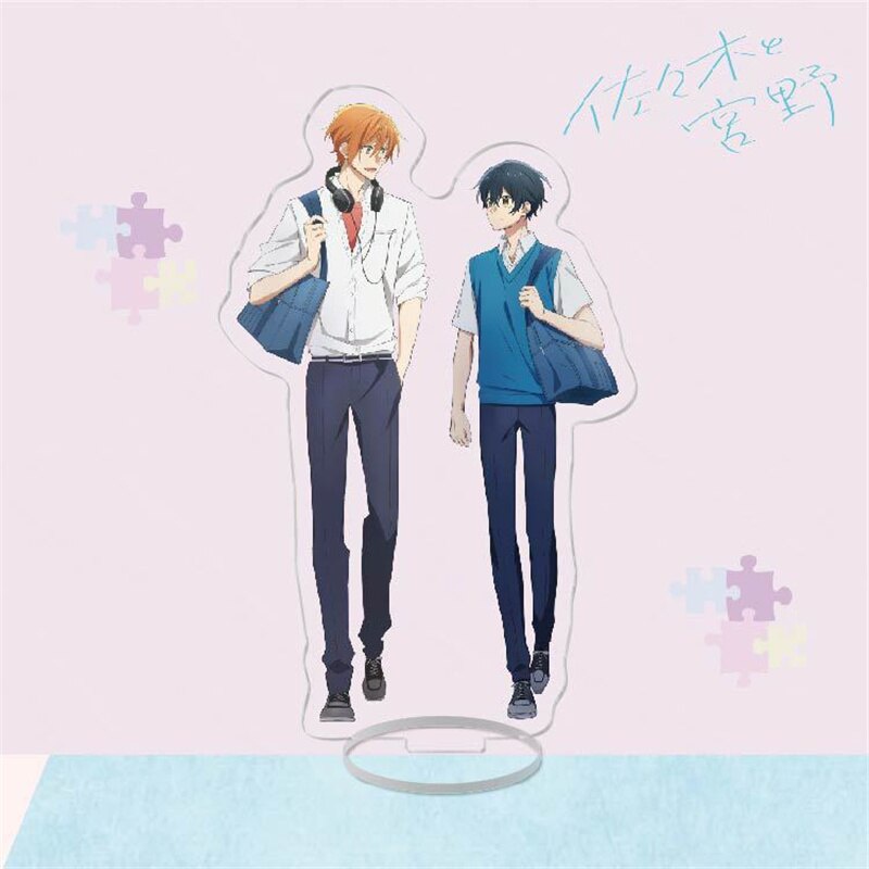 Mô hình Standee BL Anime Sasaki to Miyano Acrylic Manga Anime BL Nhật bản Yaoi Đam Mỹ phụ kiện trang trí để bàn