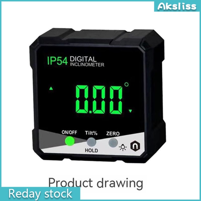 Aks Máy Đo Góc Màn Hình lcd Hiển Thị 4 x 90 Độ ip54