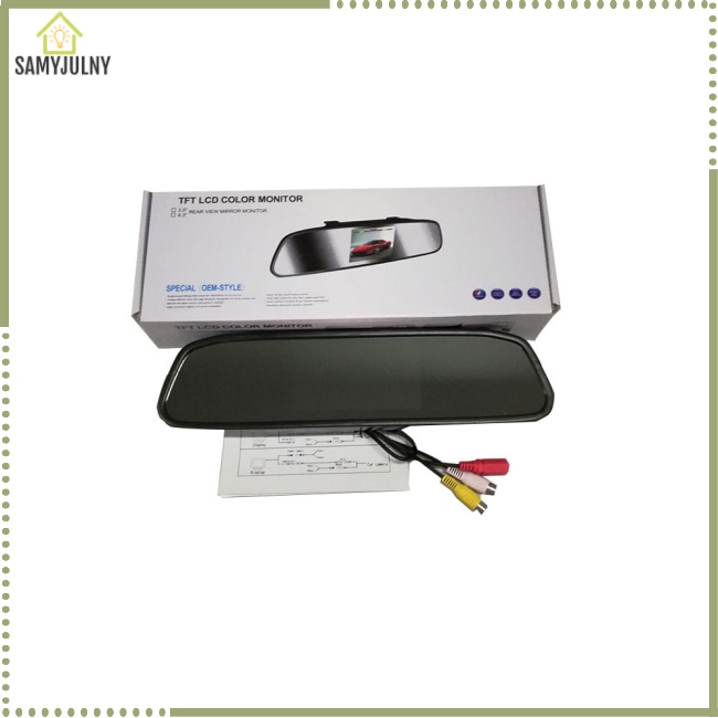 Sam Gương Chiếu Hậu 4.3 inch Cho Xe Hơi / Xe Tải