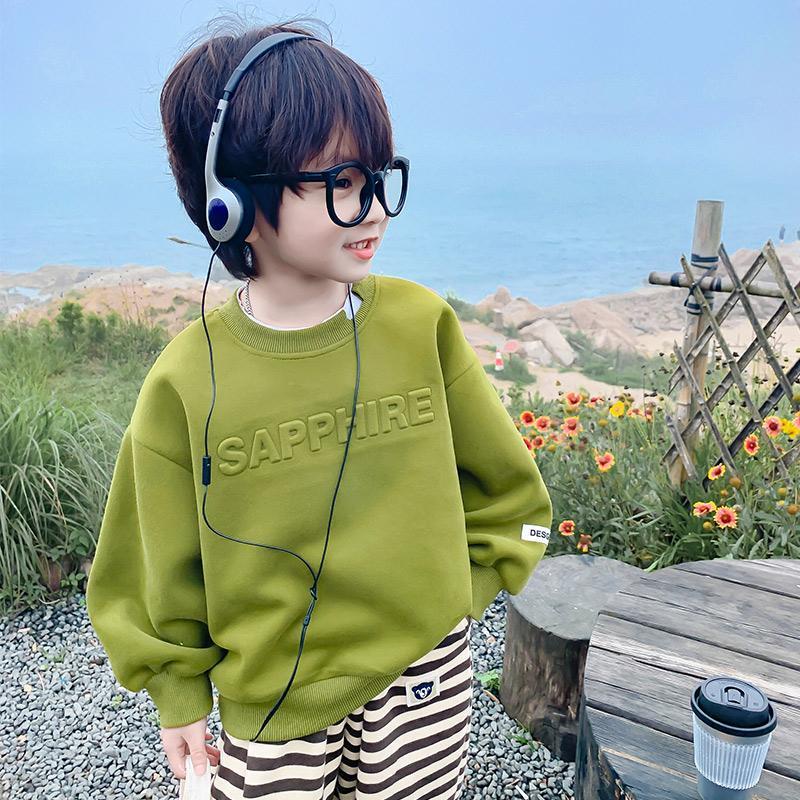 Áo Thun Tay Dài Phong Cách Hàn Quốc Thời Trang Xuân Thu 2023 Mới Cho Bé Trai