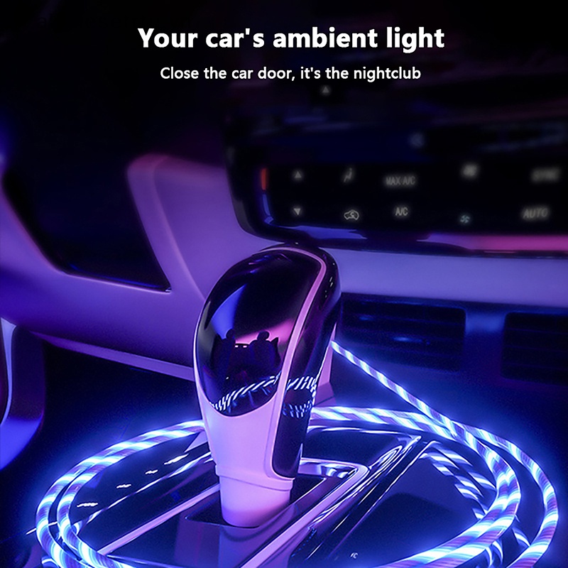 Alittlesetrtu Dây Cáp Sạc Nhanh 5a Có Đèn led Phát Sáng Dành Cho iphone samsung xiaomi redmi vn