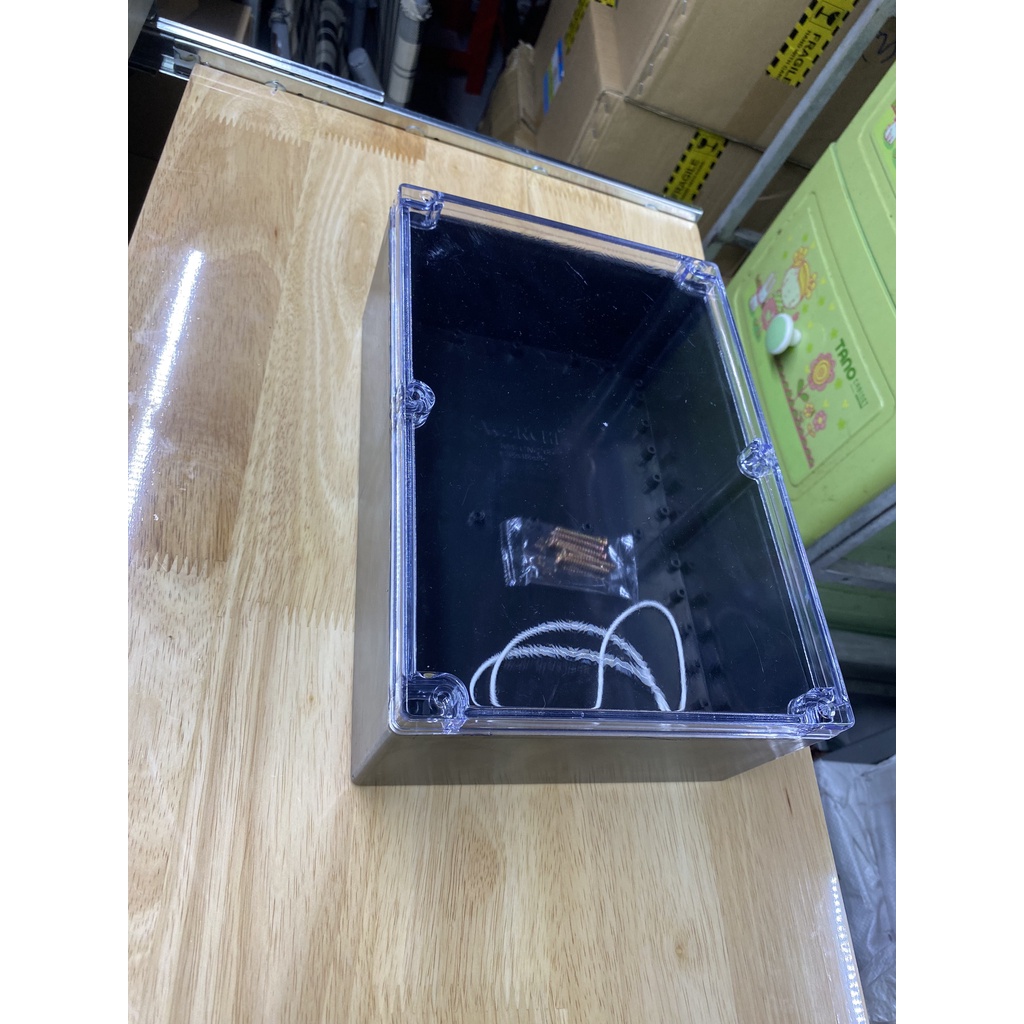 Hộp Nhựa ABS WANCHI màu đen Nắp TRONG 265x185x95mm WANCHI - LinhKien HD