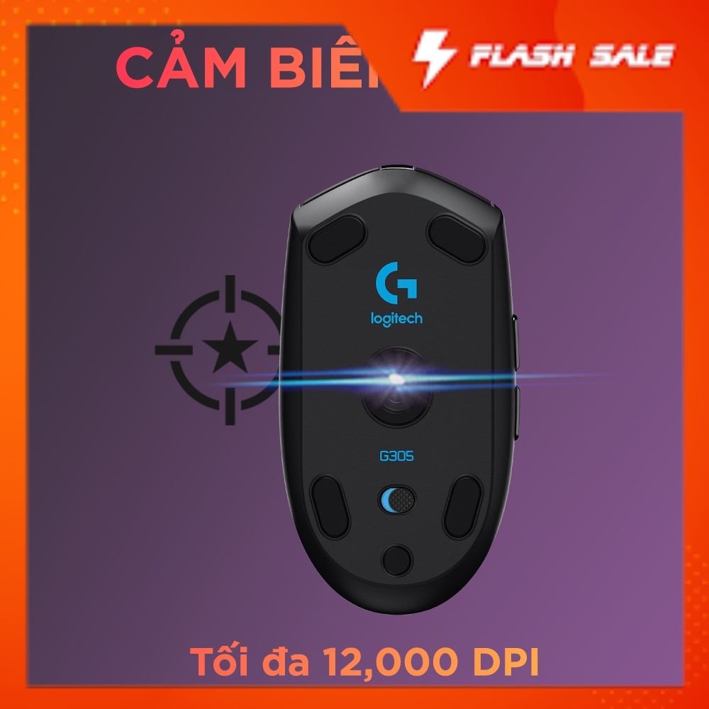 Chuột game không dây Logitech G304 - nhẹ, 6 nút lập trình, onboard memory, pin 250h | BigBuy360 - bigbuy360.vn