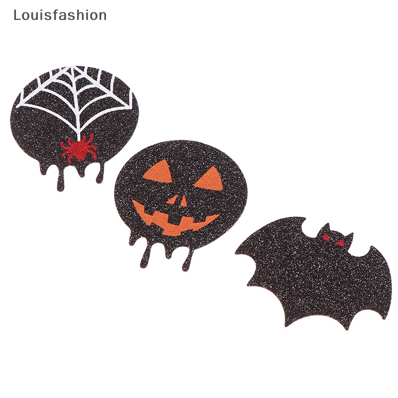 Louis Thời Trang 2 Cặp Miếng Dán Ngực Hình Nhện / Dơi / Bí Ngô Màu Đen Dùng Một Lần