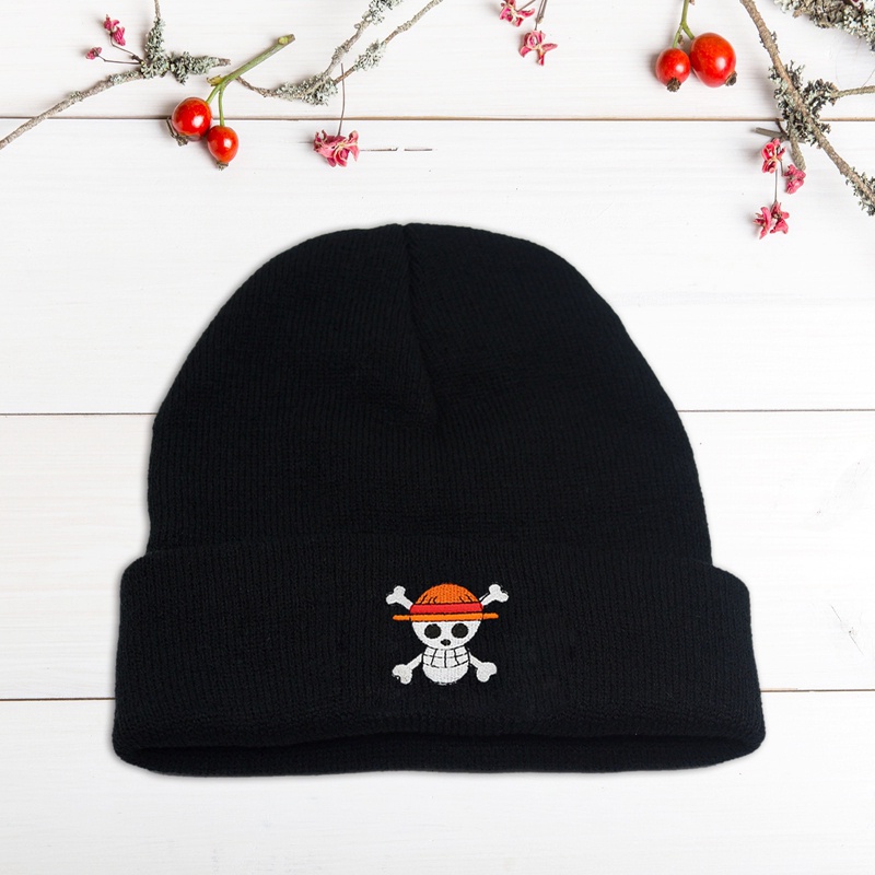Mũ Len Thêu Hình luffy Trong one piece 1