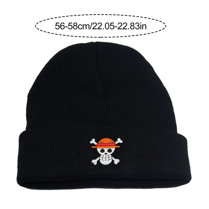 Mũ Len Thêu Hình luffy Trong one piece 1