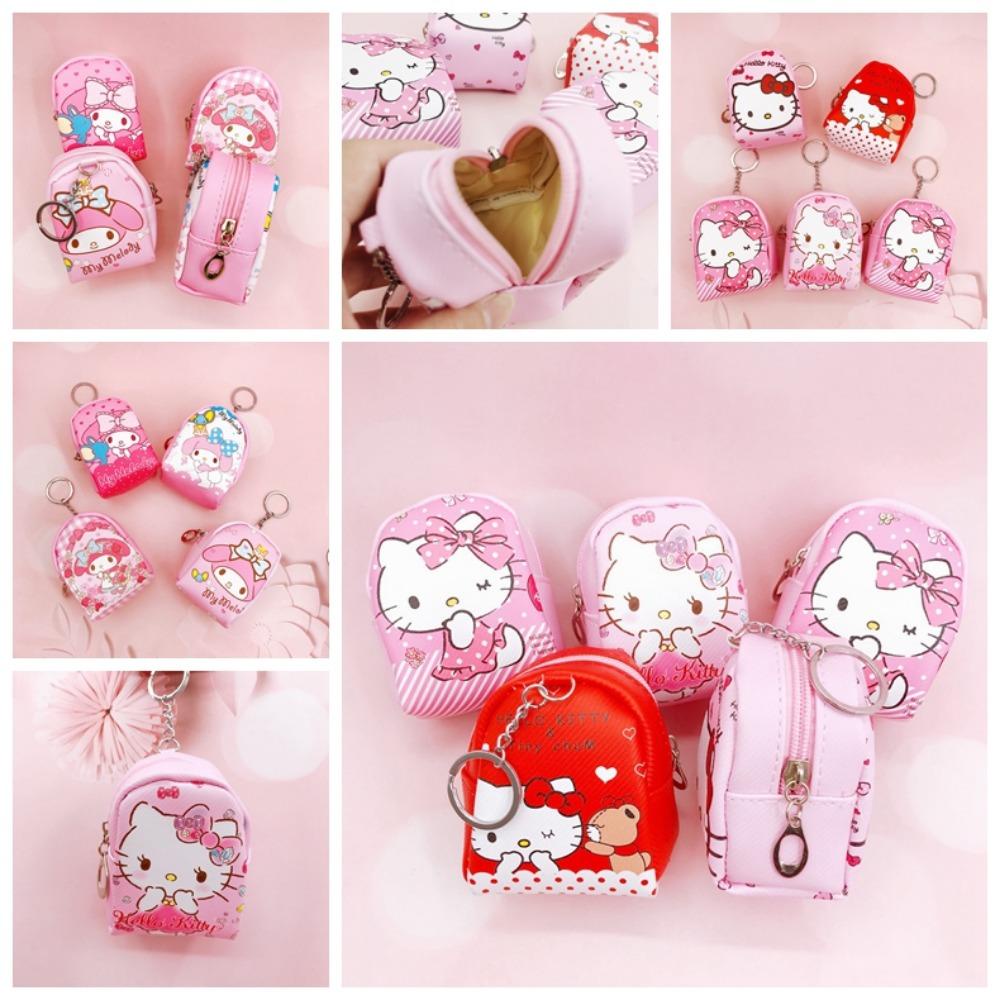 Ví Đựng Tiền Xu mini Bằng pu Hình Ba Lô doraemon / Kumamon Xinh Xắn Cho Bé Gái