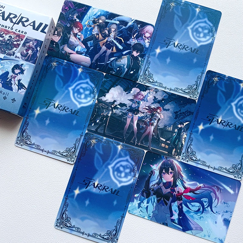 Honkai Star Rail HSR - Card bo góc Red Carpet Thẻ Ghi Chú Hình Ngôi Sao laser jingyuan xier fu xuan blade hd Tinh Tế Sáng Tạo