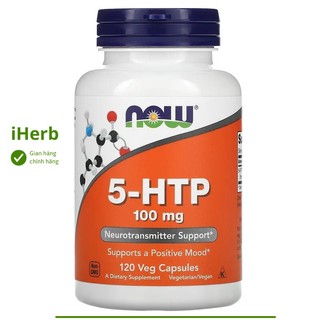 Viên uống 5-htp, 100 mg, 60 veg capsules của now foods