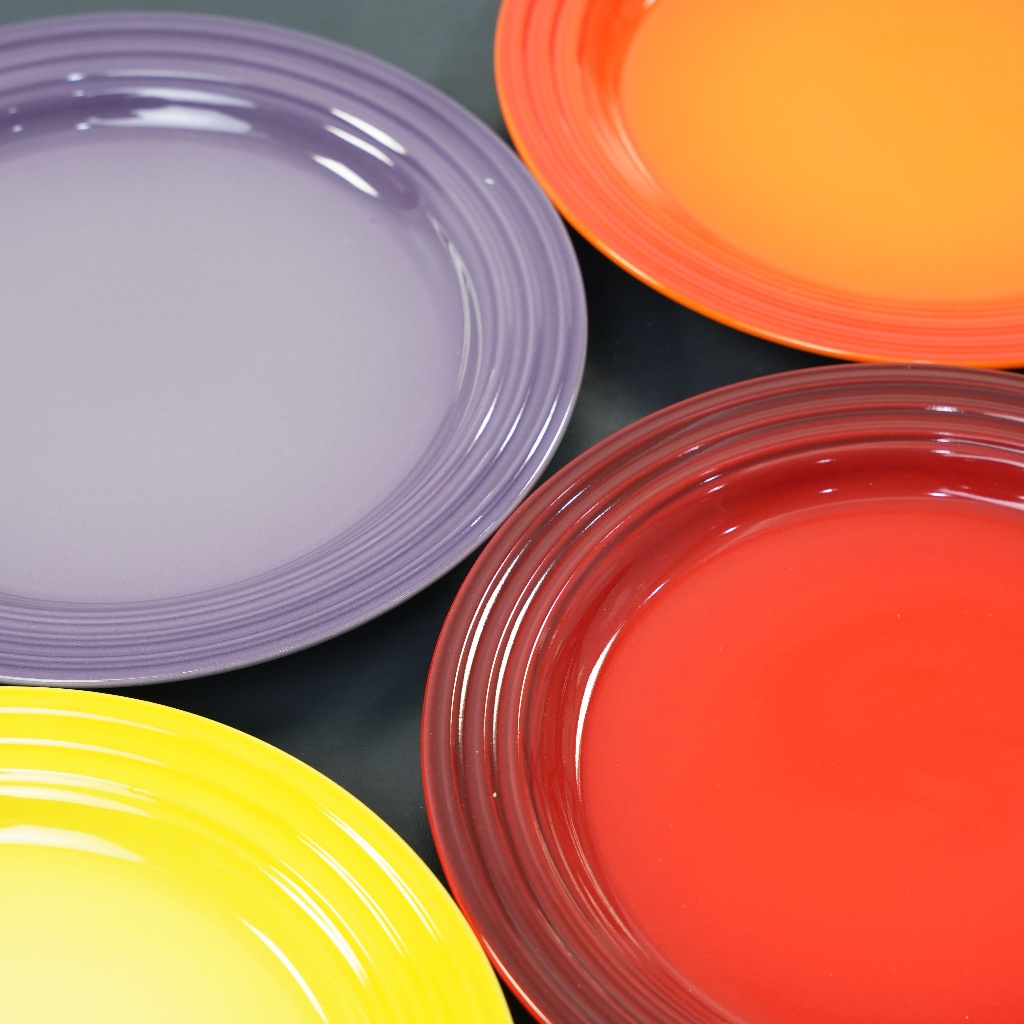 Set 6 đĩa Lecreuset cầu vồng 22 cm Nội Địa Đức GermanySnT 300120