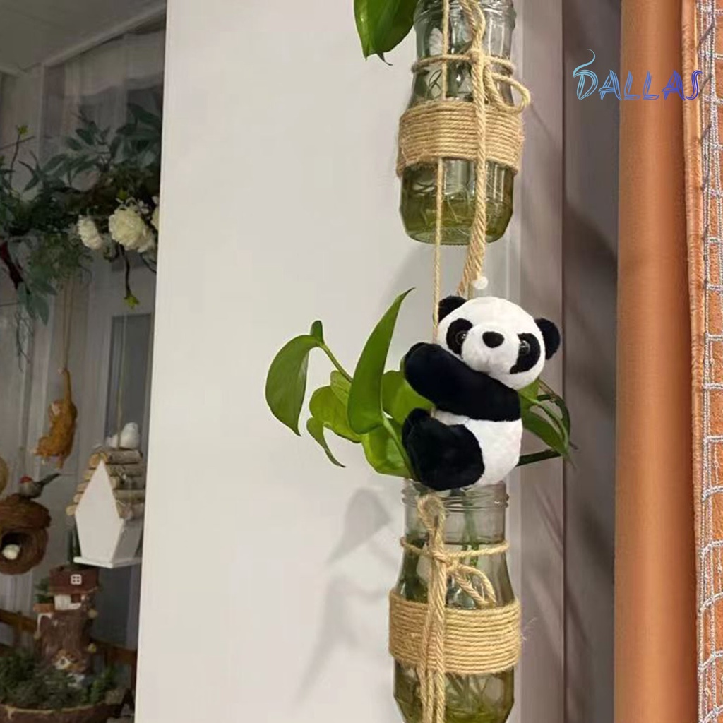 Gấu Trúc Bông Mềm mini 10Cm Có Kẹp Treo Trang Trí Phòng Khách