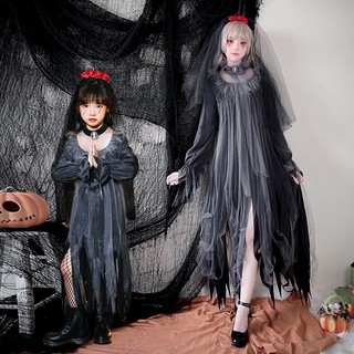 Bộ trang phục hóa trang ma cà rồng nhân dịp halloween dành cho bé gái