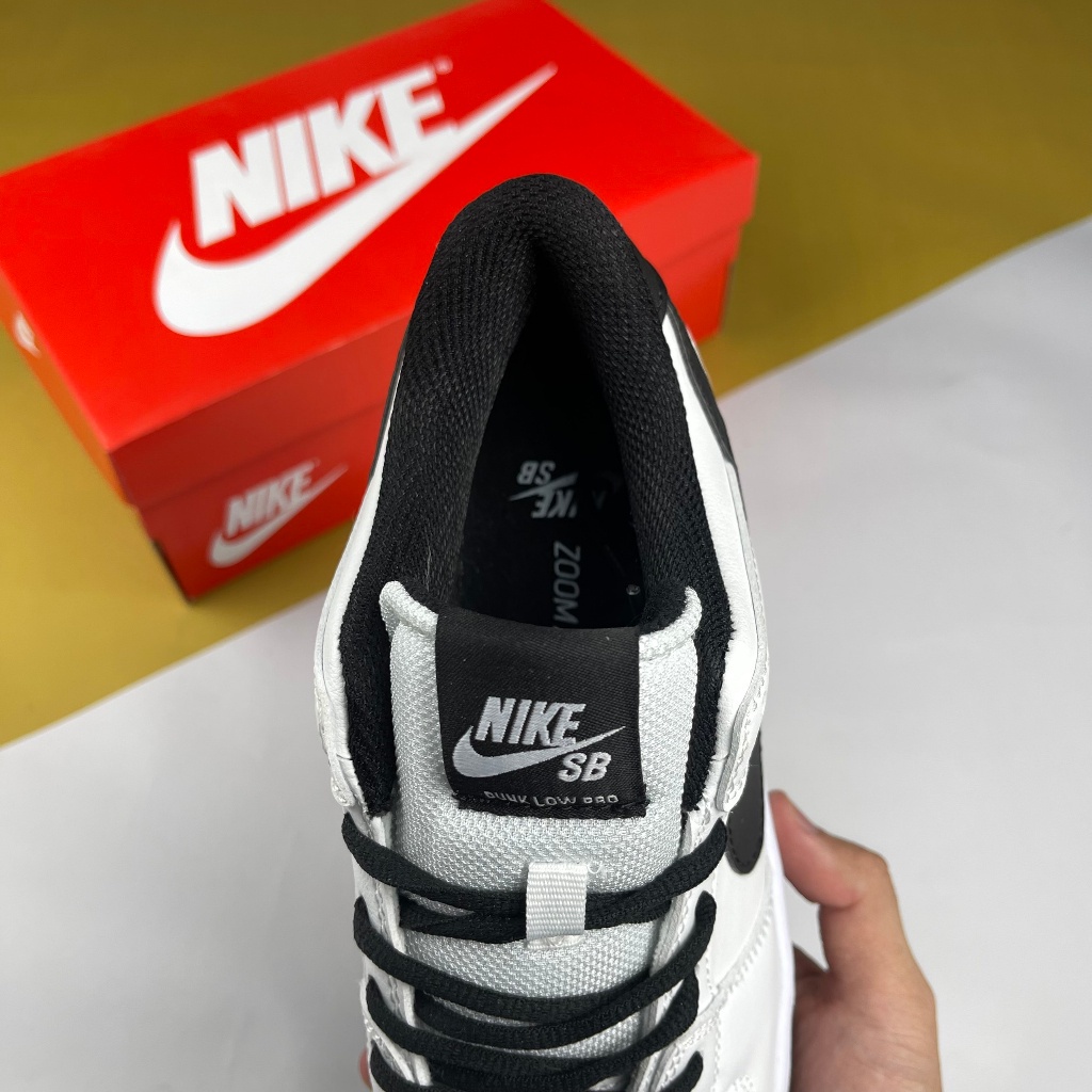 Giày SB Dunk Low White Black, SB Trắng Đen Bản Cao Cấp - Than.Shoes