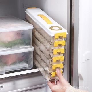 Sandwich dumpling storage box household food grade dumpling wonton quick-frozen box refrigerator storage fresh-keeping box finishing artifact 9P1X