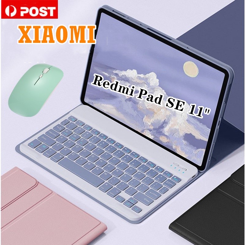Bao Da Máy Tính Bảng Kèm Bàn Phím bluetooth Không Dây Nam Châm Tháo Rời Được Cho xiaomi redmi pad se 11 inch 2023