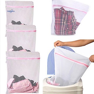 FAIRNULL Túi Lưới Giặt Đồ Lót/Vớ Có Khóa Kéo