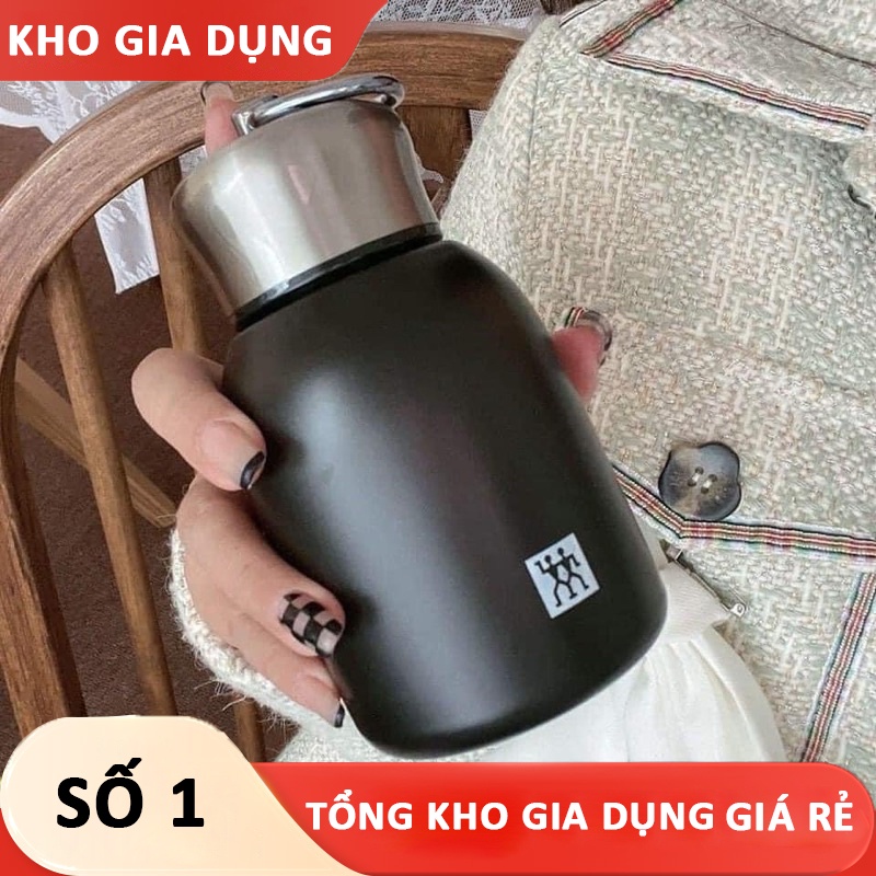 Bình giữ nhiệt inox đức Zwilling 300ml cực xinh xắn, bình giữ nhiệt có quai xách siêu tiện - Gia Dụn