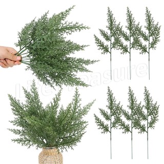Lá cây thông giả / cây thông giáng sinh bằng nhựa màu xanh lá cây trang trí / làm quà tặng diy