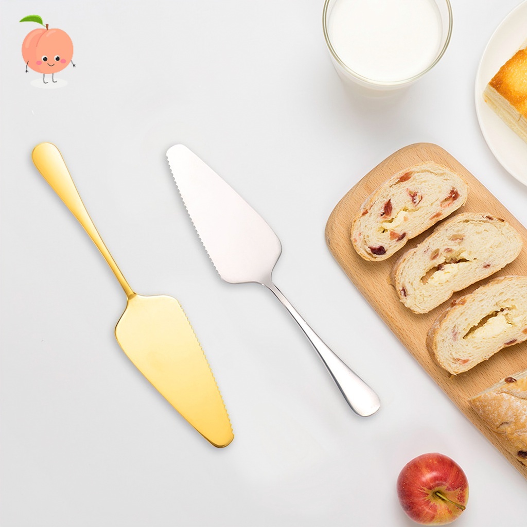 Xẻng xúc bánh kem bằng Inox nhiều màu PEACH